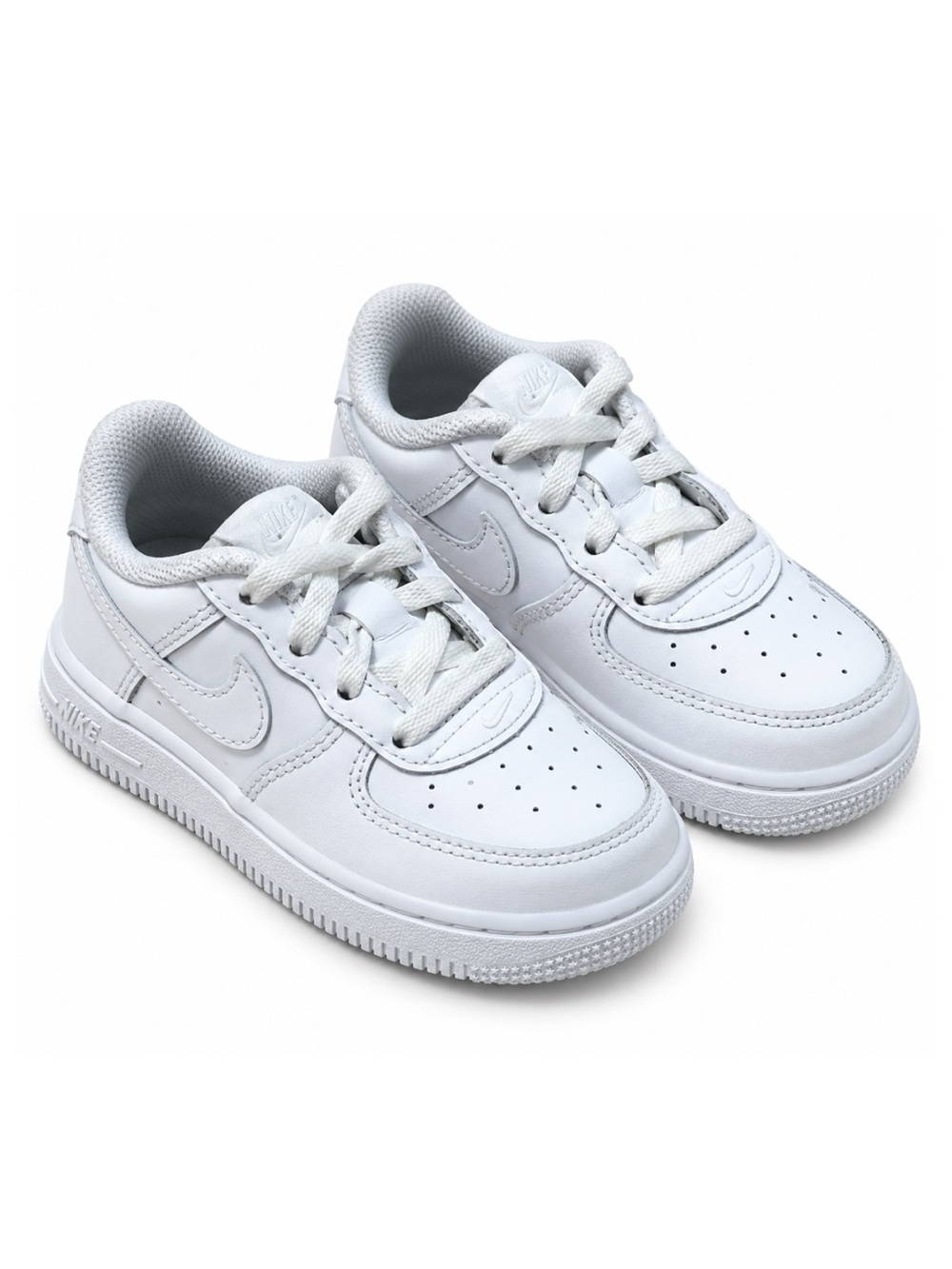 Nike Air Force 1 Low Kids Triple White Leather Sneakers Toddler Size 8